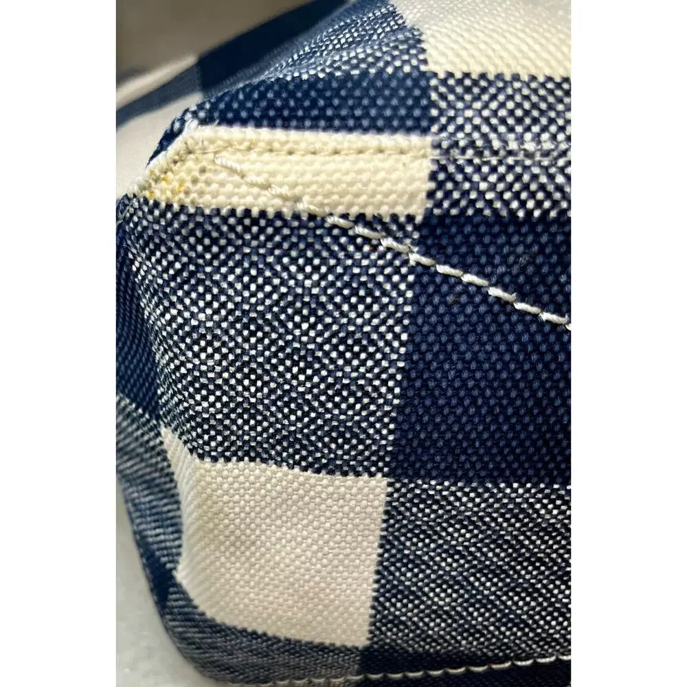 Coach F25919 Buffalo Plaid Canvas Tote Bag